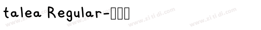 talea Regular字体转换